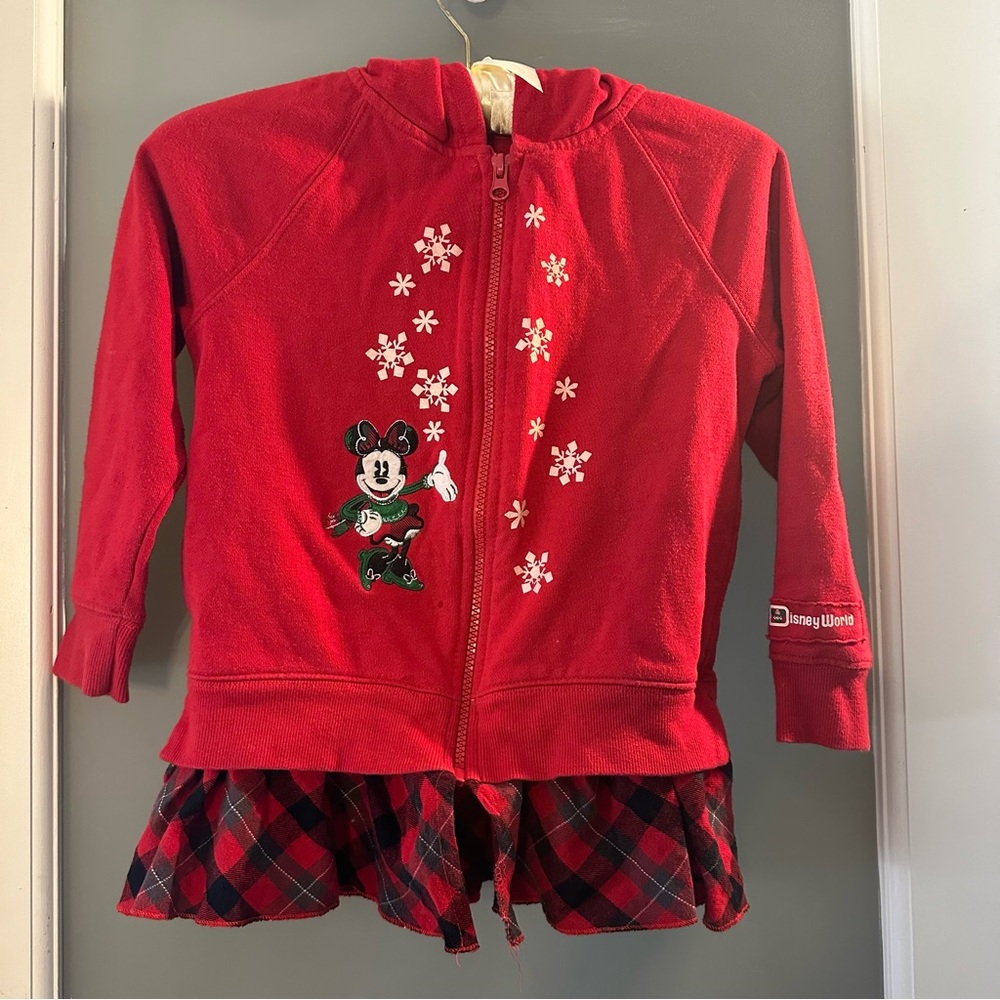 Disney Parks Minnie Mouse Festive Red holiday Jacket